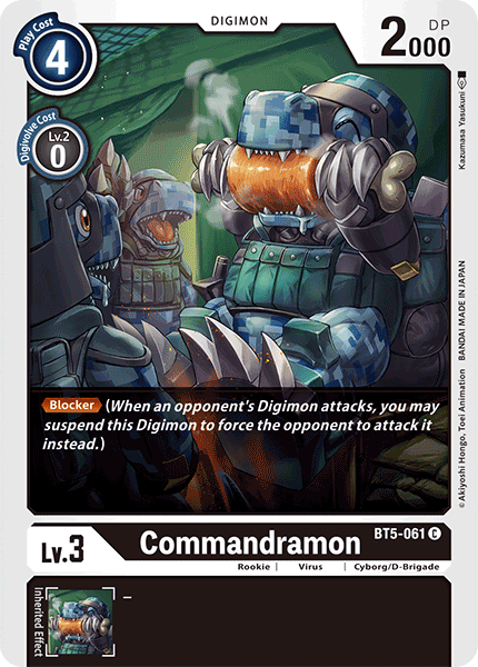 Commandramon [BT5-061] [Battle of Omni] | Tables and Towers