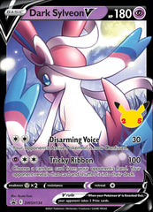 Dark Sylveon V (SWSH134) (Celebrations) [Sword & Shield: Black Star Promos] | Tables and Towers