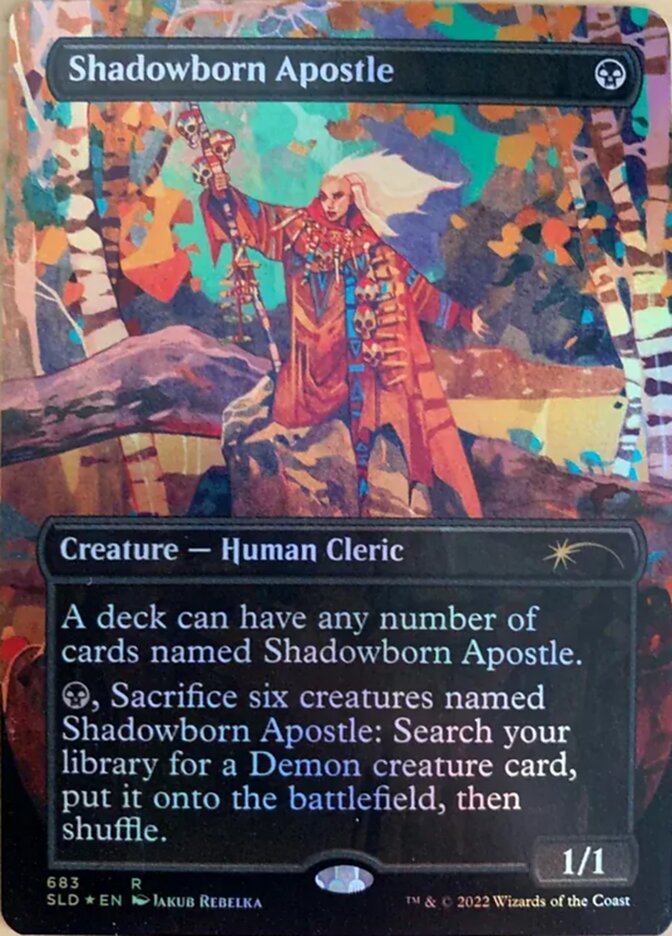 Shadowborn Apostle (Borderless) (683) [Secret Lair Drop Promos] | Tables and Towers