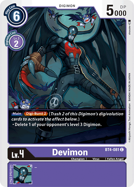 Devimon [BT4-081] [Great Legend] | Tables and Towers