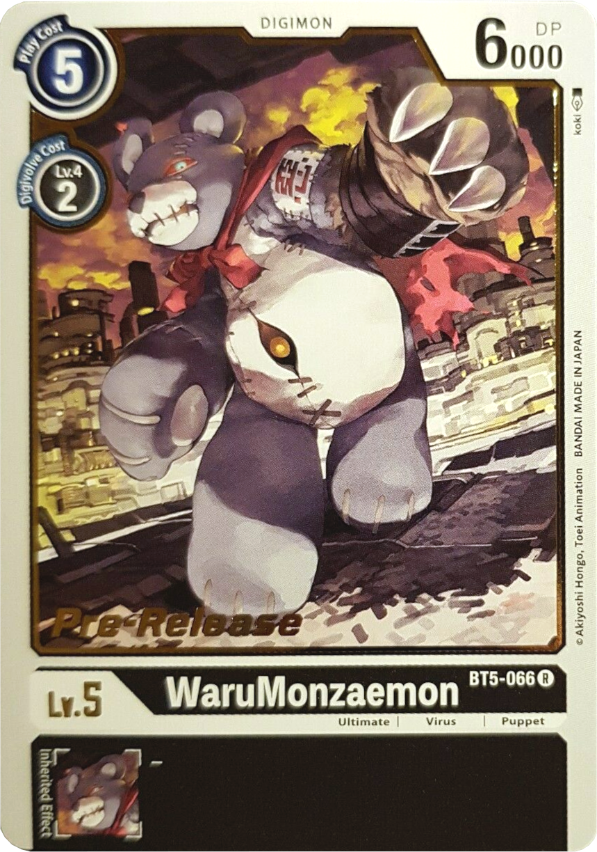 WaruMonzaemon [BT5-066] [Battle of Omni Pre-Release Promos] | Tables and Towers