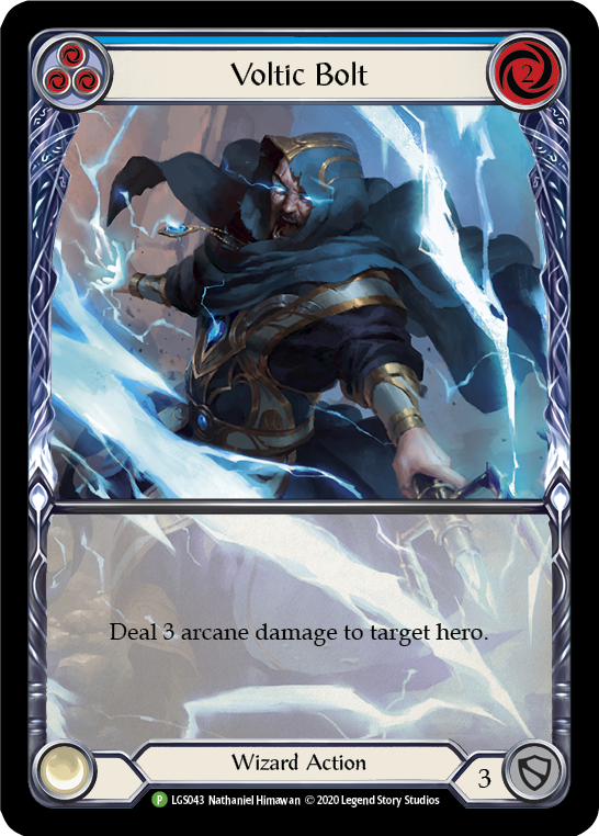 Voltic Bolt (Blue) [LGS043] (Promo)  Rainbow Foil | Tables and Towers