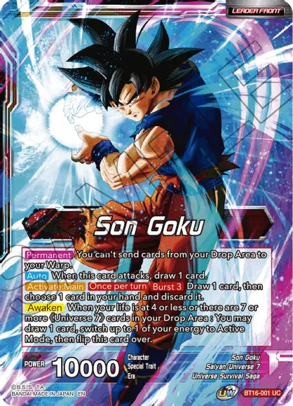 Son Goku // Son Goku, Supreme Warrior (BT16-001) [Realm of the Gods] | Tables and Towers