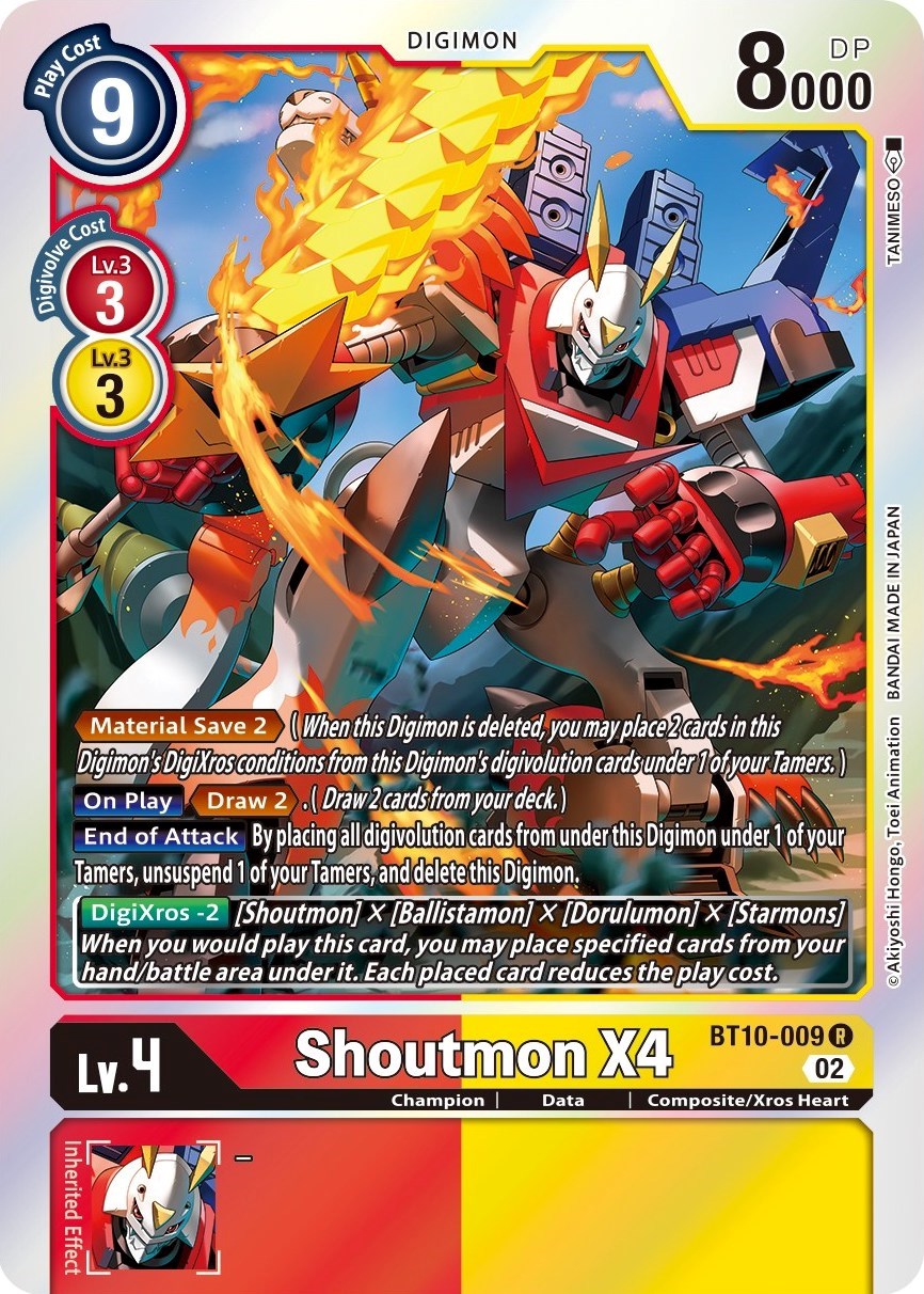 Shoutmon X4 [BT10-009] [Xros Encounter] | Tables and Towers