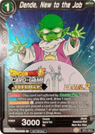 Dende, New to the Job (Level 2) (BT5-109) [Judge Promotion Cards] | Tables and Towers