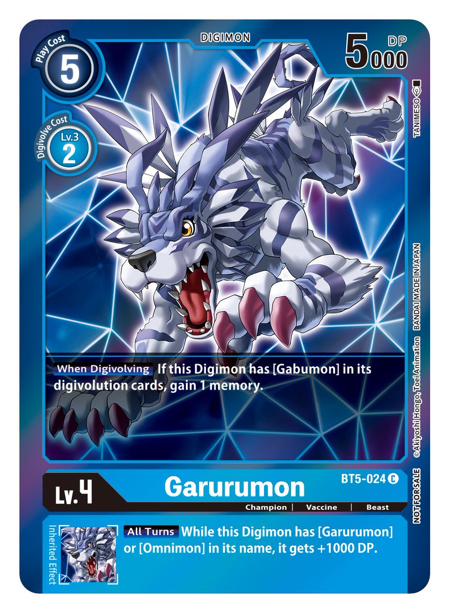 Garurumon [BT5-024] (Event Pack 2) [Battle of Omni] | Tables and Towers