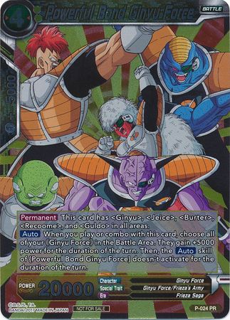 Powerful Bond Ginyu Force (P-024) [Promotion Cards] | Tables and Towers