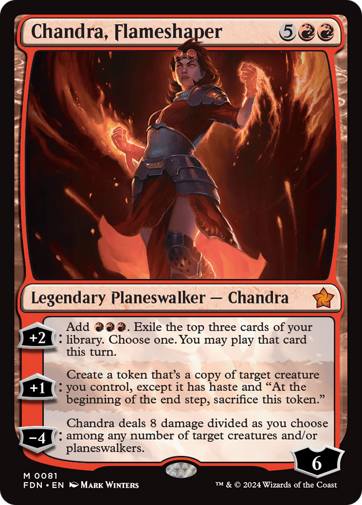 Chandra, Flameshaper [Foundations] | Tables and Towers