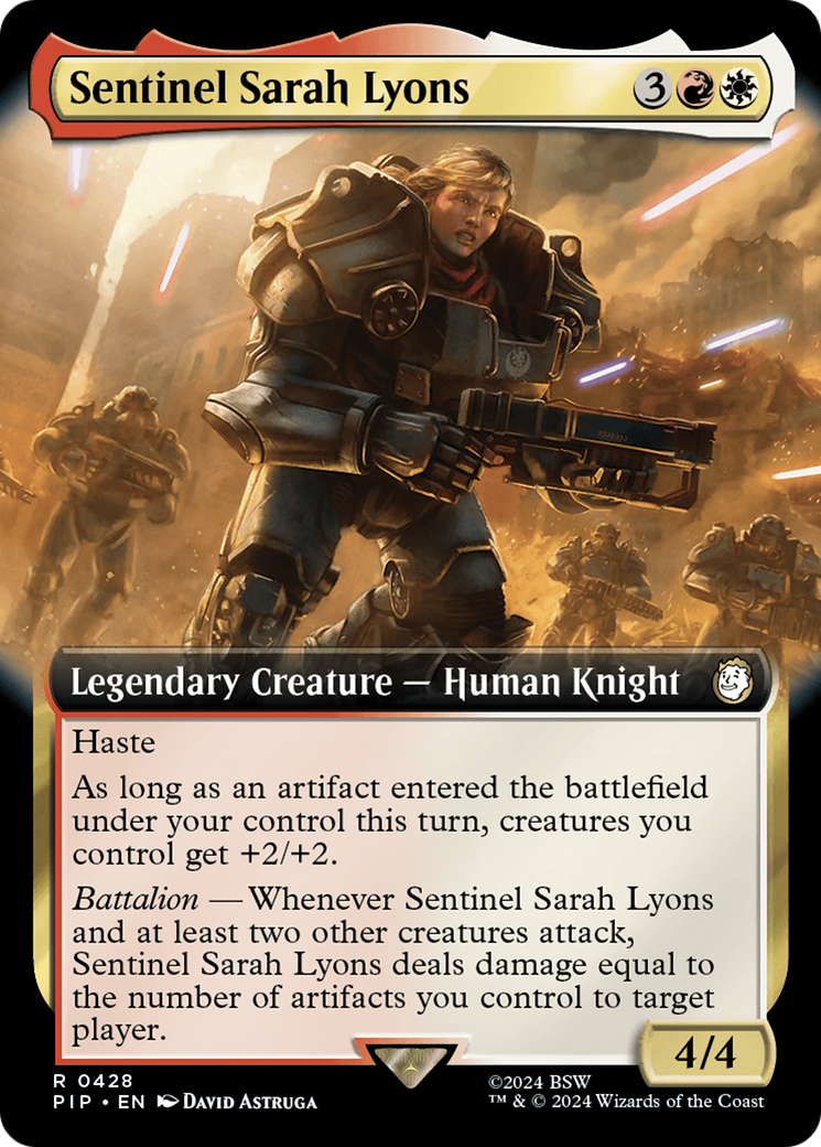 Sentinel Sarah Lyons (Extended Art) [Fallout] | Tables and Towers