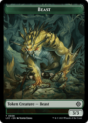 Beast // Merfolk (0003) Double-Sided Token [The Lost Caverns of Ixalan Commander Tokens] | Tables and Towers