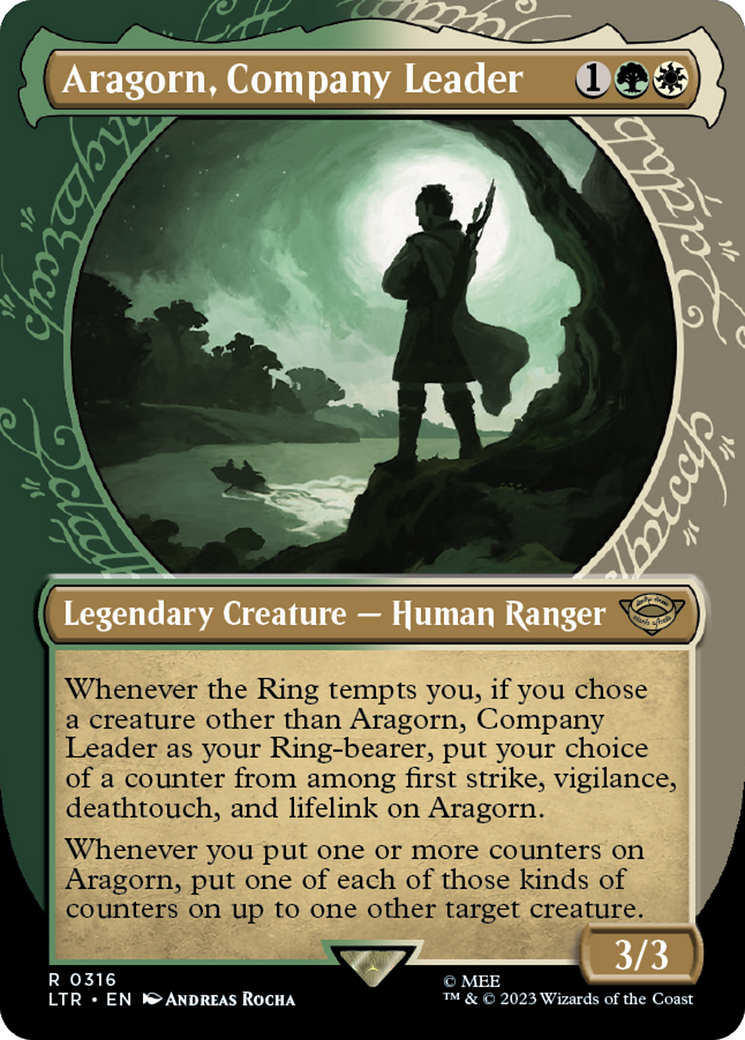 Aragorn, Company Leader (Showcase Ring Frame) [The Lord of the Rings: Tales of Middle-Earth] | Tables and Towers