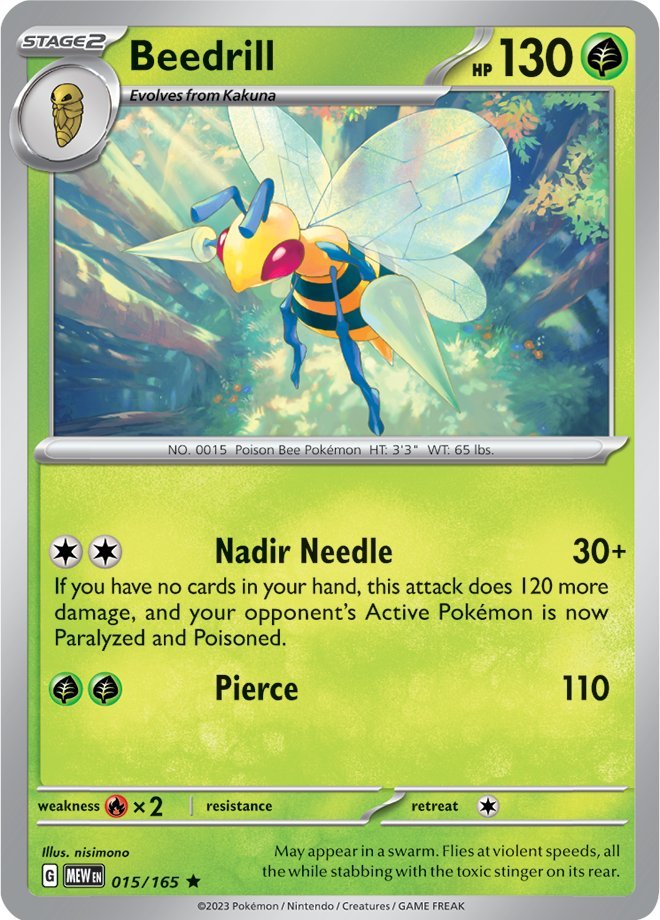 Beedrill (015/165) [Scarlet & Violet: 151] | Tables and Towers