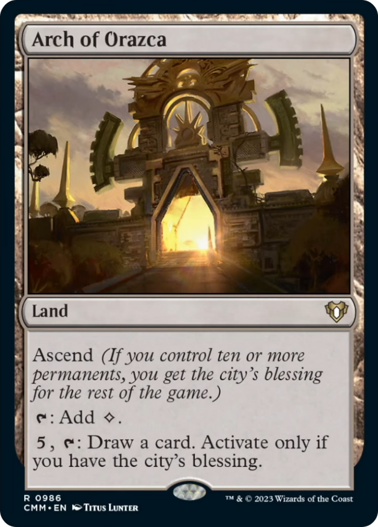 Arch of Orazca [Commander Masters] | Tables and Towers