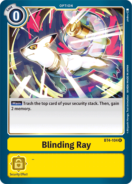 Blinding Ray [BT4-104] [Great Legend] | Tables and Towers