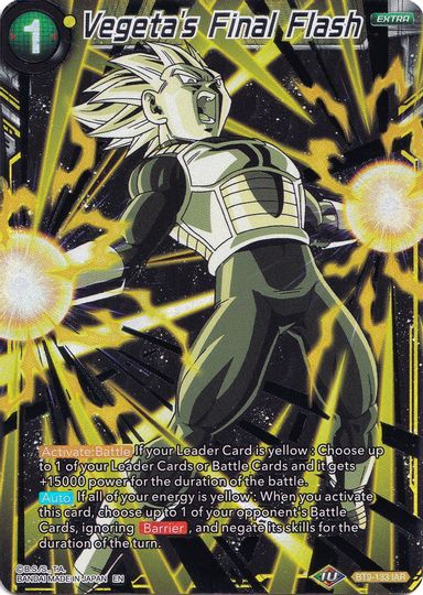 Vegeta's Final Flash (Collector's Selection Vol. 1) (BT9-133) [Promotion Cards] | Tables and Towers