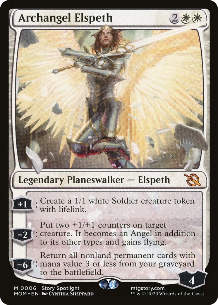 Archangel Elspeth (Promo Pack) [March of the Machine Promos] | Tables and Towers