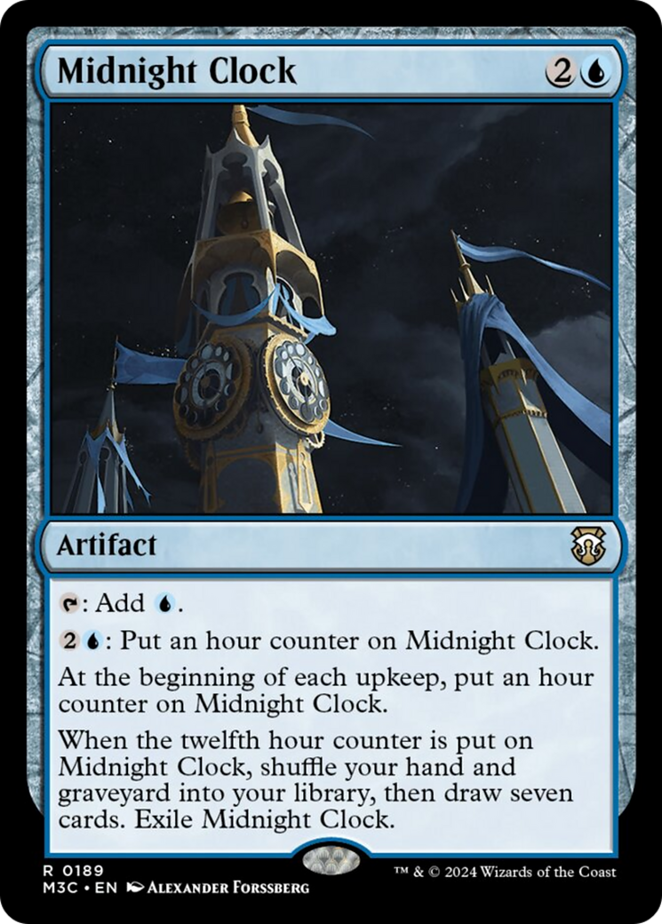 Midnight Clock (Ripple Foil) [Modern Horizons 3 Commander] | Tables and Towers