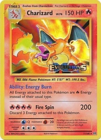 Charizard (11/108) (XY Evolutions Prerelease) [XY: Black Star Promos] | Tables and Towers