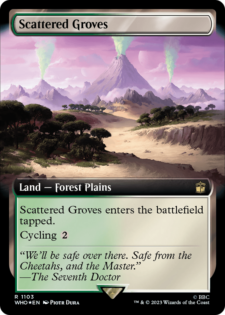 Scattered Groves (Extended Art) (Surge Foil) [Doctor Who] | Tables and Towers