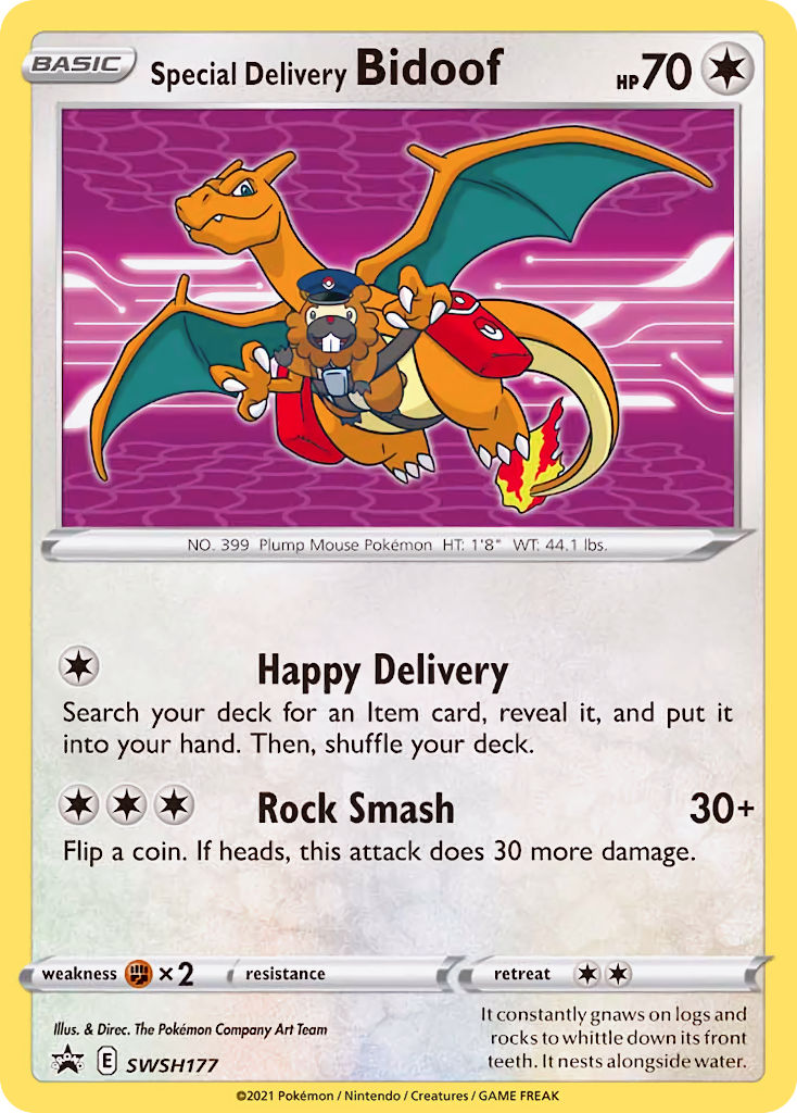 Special Delivery Bidoof (SWSH177) [Sword & Shield: Black Star Promos] | Tables and Towers