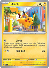 Pikachu (062/193) [Scarlet & Violet: Paldea Evolved] | Tables and Towers