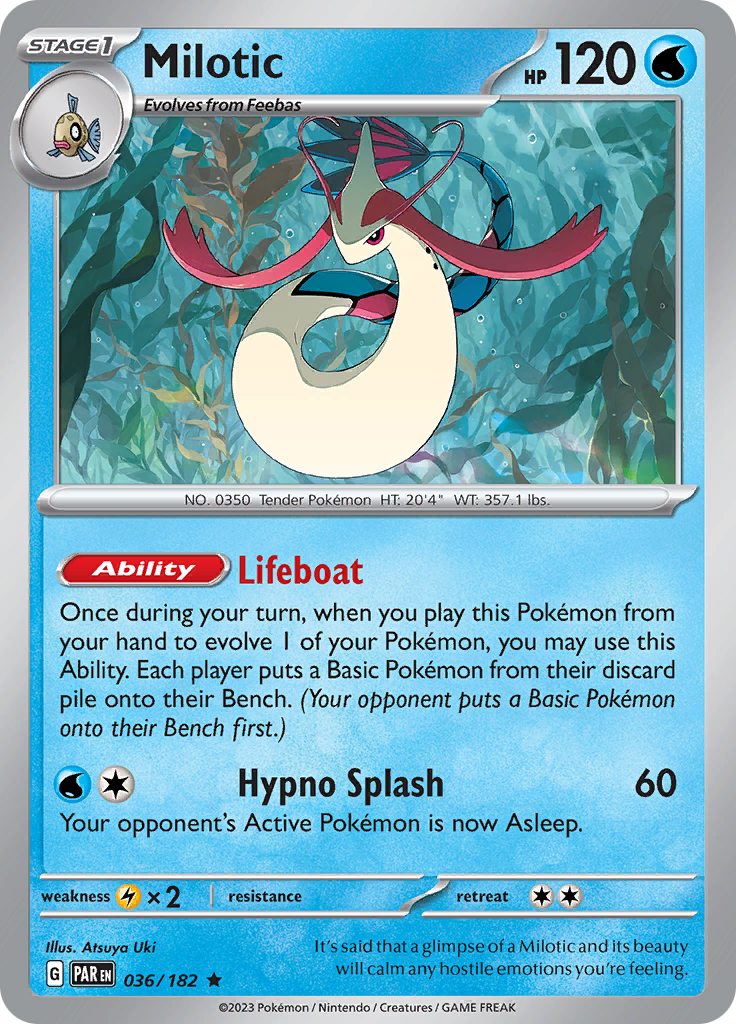 Milotic (036/182) [Scarlet & Violet: Paradox Rift] | Tables and Towers