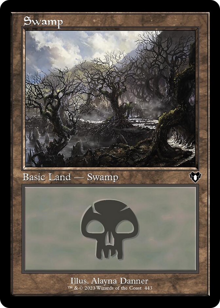 Swamp (443) (Retro) [Commander Masters] | Tables and Towers