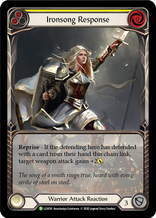 Ironsong Response (Yellow) [LGS030] (Promo) | Tables and Towers