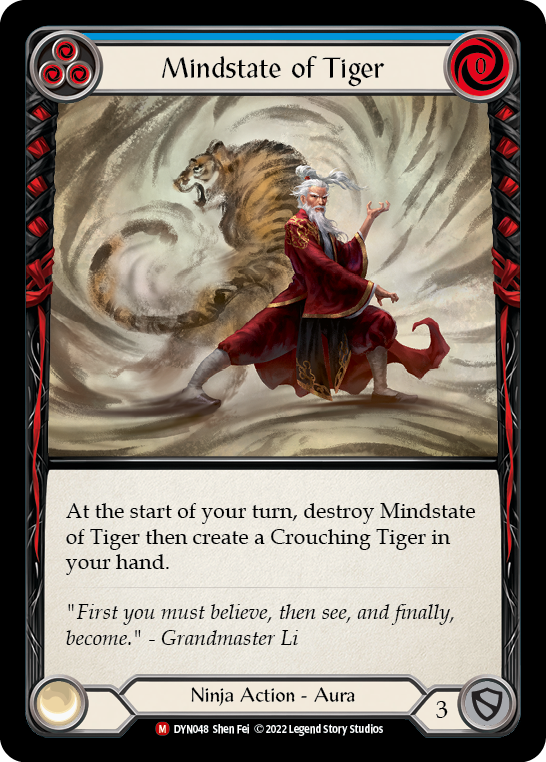 Mindstate of Tiger [DYN048] (Dynasty)  Rainbow Foil | Tables and Towers