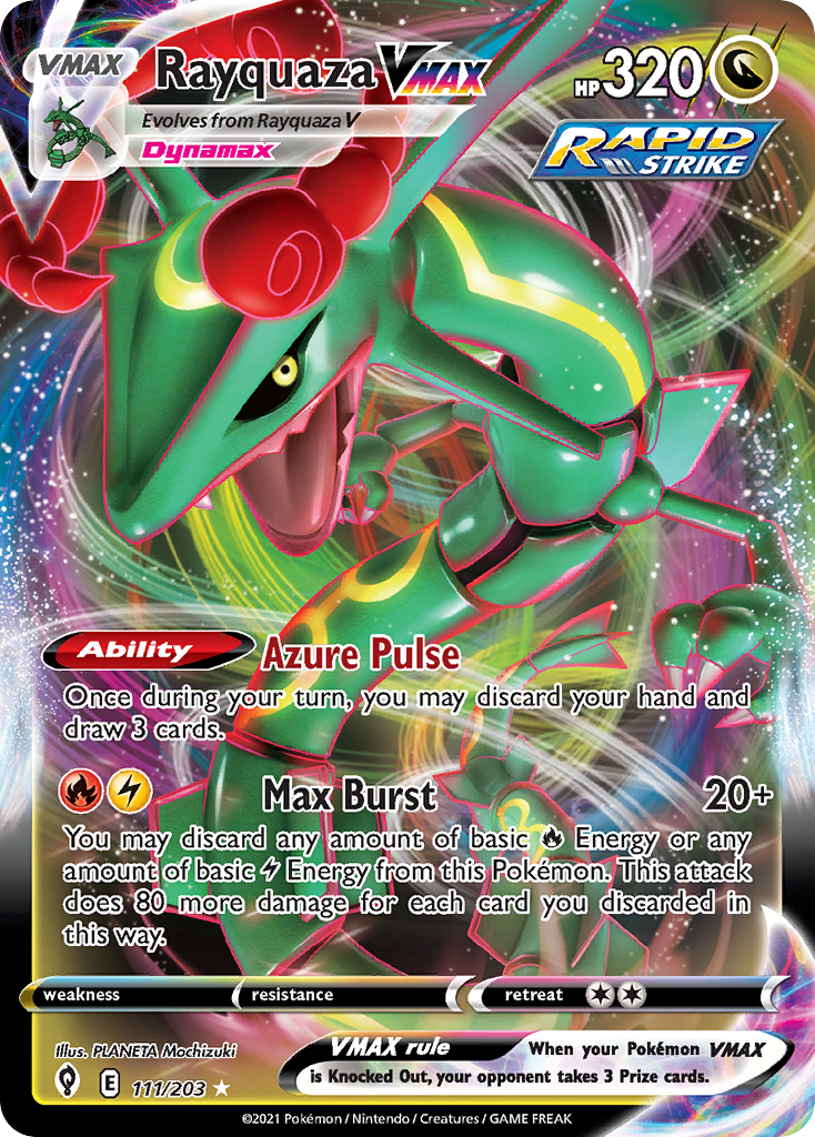 Rayquaza VMAX (111/203) (Jumbo Card) [Sword & Shield: Evolving Skies] | Tables and Towers