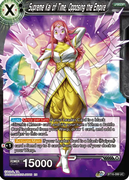 Supreme Kai of Time, Opposing the Empire (BT16-099) [Realm of the Gods] | Tables and Towers