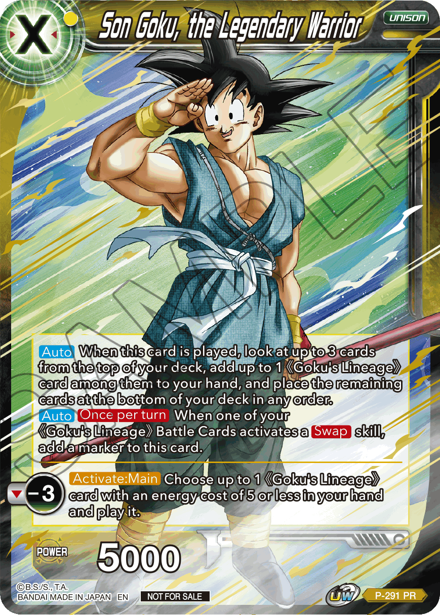 Son Goku, the Legendary Warrior (P-291) [Promotion Cards] | Tables and Towers