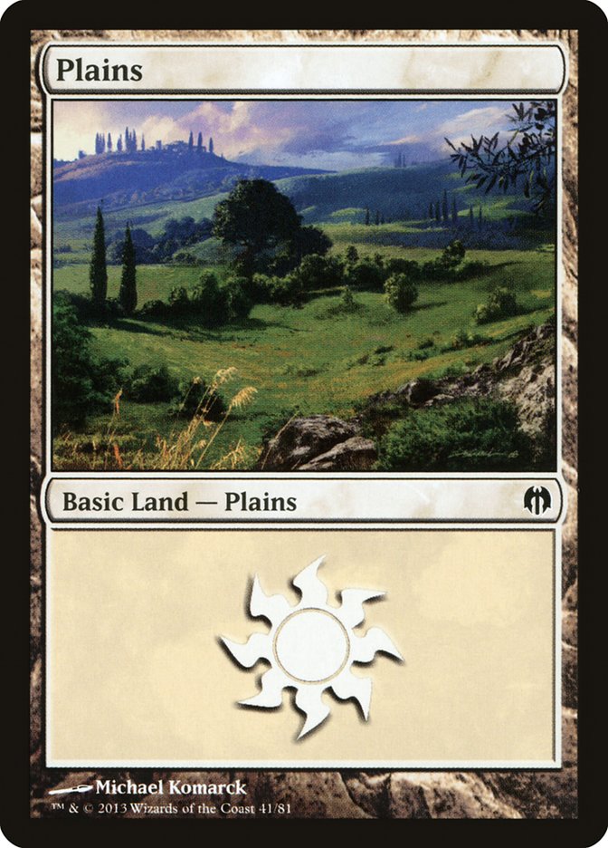 Plains (41) [Duel Decks: Heroes vs. Monsters] | Tables and Towers