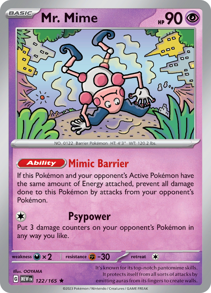 Mr. Mime (122/165) [Scarlet & Violet: 151] | Tables and Towers