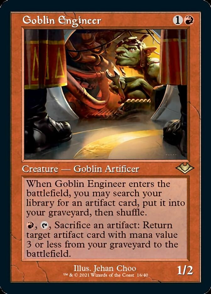 Goblin Engineer (Retro) [Modern Horizons] | Tables and Towers