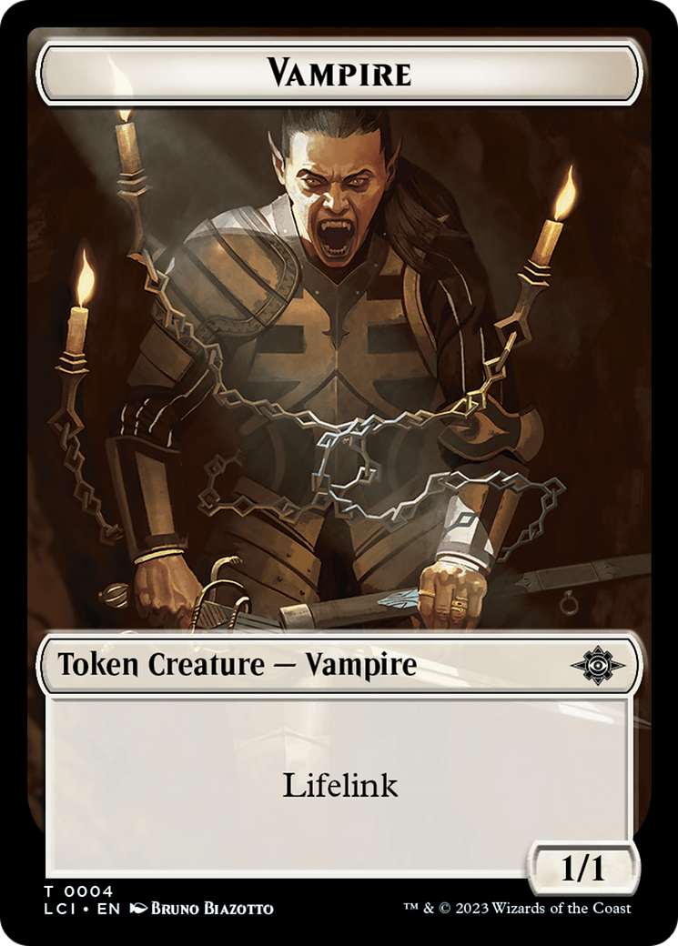 Vampire // Bat Double-Sided Token [The Lost Caverns of Ixalan Tokens] | Tables and Towers