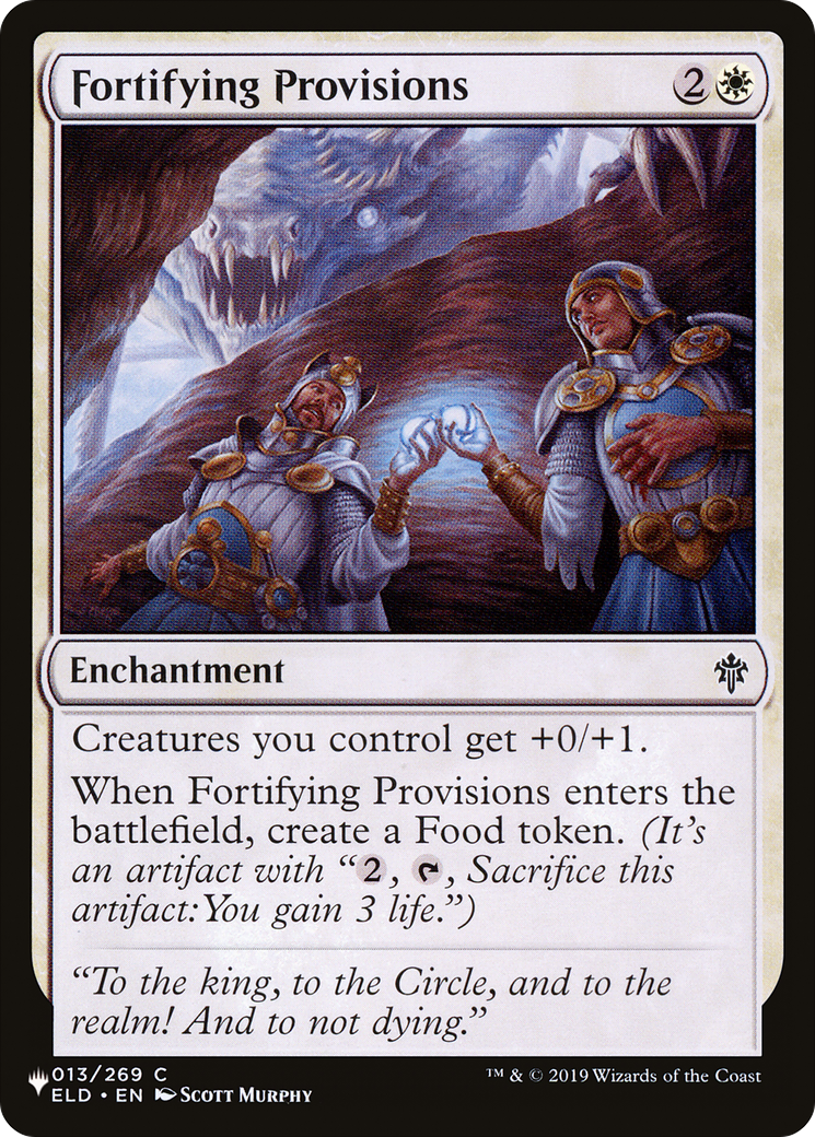 Fortifying Provisions [The List] | Tables and Towers