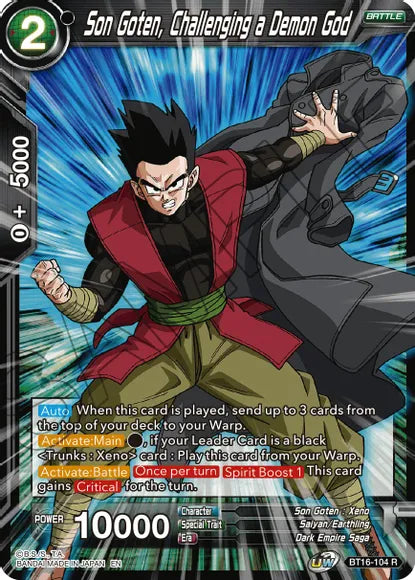 Son Goten, Challenging a Demon God (BT16-104) [Realm of the Gods] | Tables and Towers