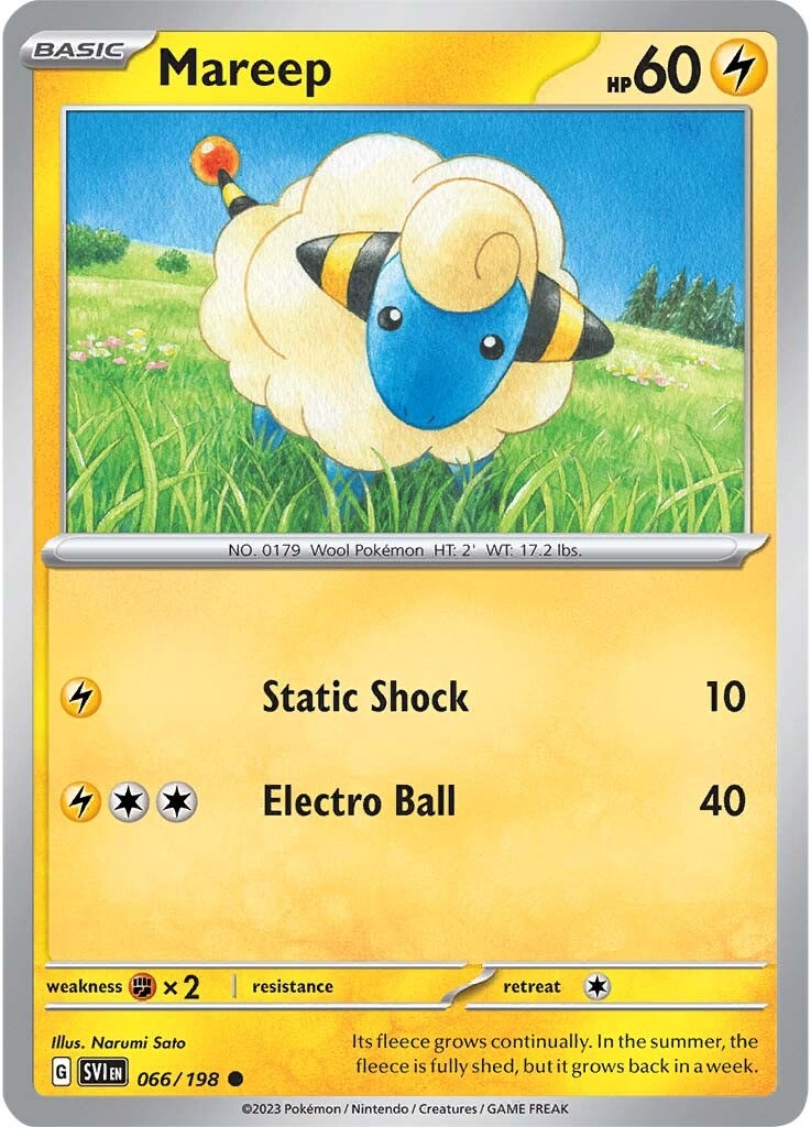 Mareep (066/198) [Scarlet & Violet: Base Set] | Tables and Towers