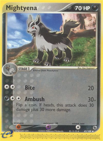 Mightyena (42/109) [EX: Ruby & Sapphire] | Tables and Towers