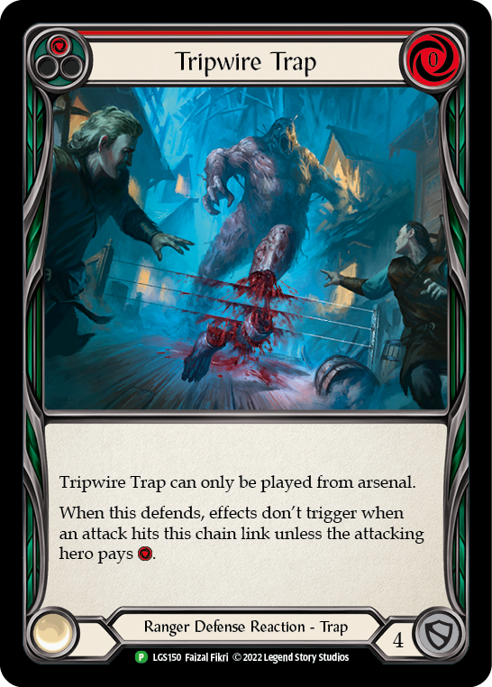 Tripwire Trap (Red) [LGS150] (Promo)  Rainbow Foil | Tables and Towers