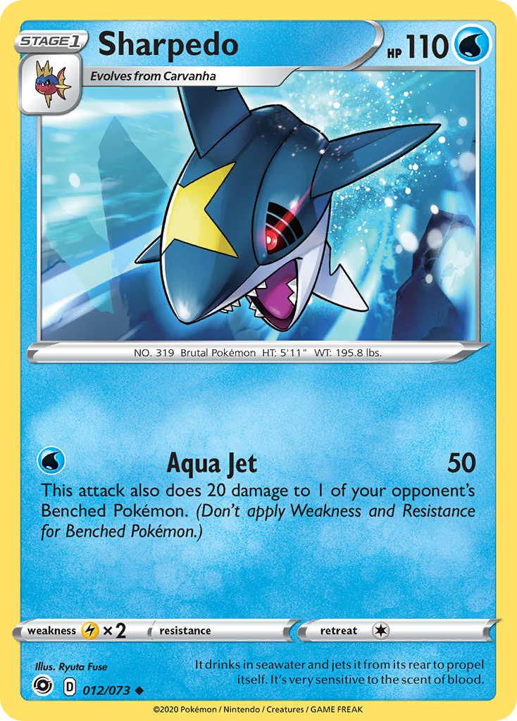 Sharpedo (012/073) [Sword & Shield: Champion's Path] | Tables and Towers