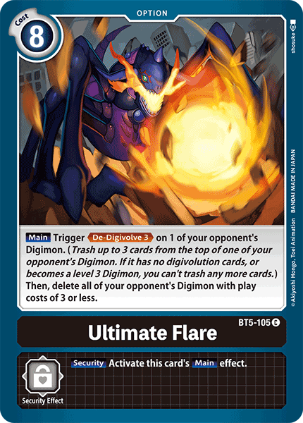 Ultimate Flare [BT5-105] [Battle of Omni] | Tables and Towers