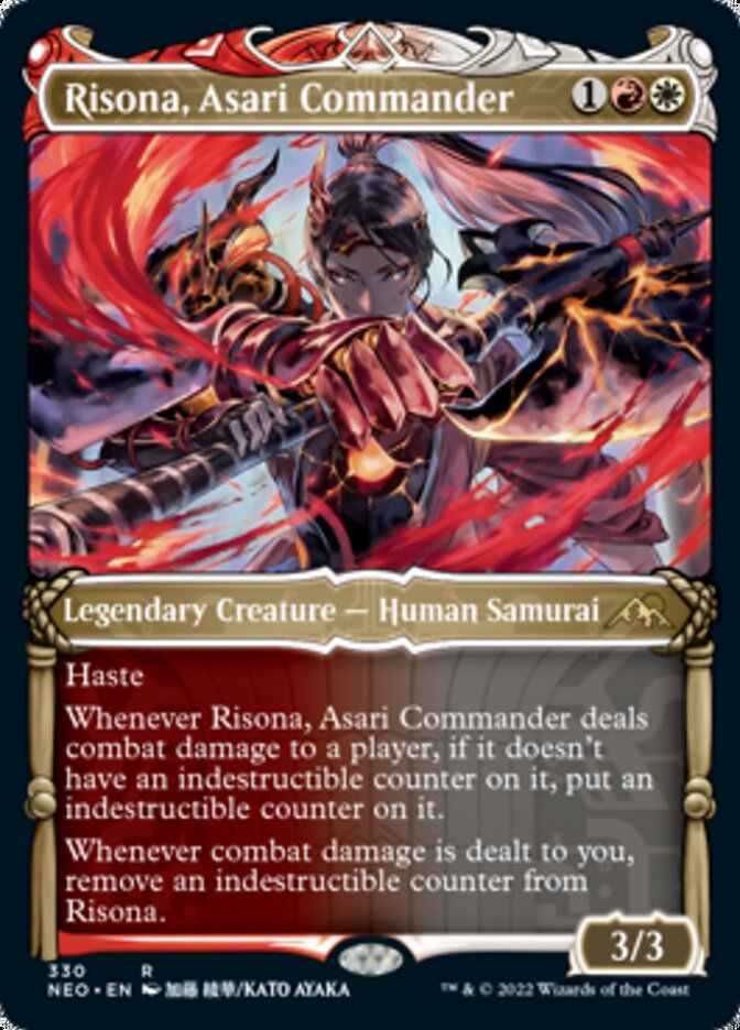 Risona, Asari Commander (Showcase Samurai) [Kamigawa: Neon Dynasty] | Tables and Towers