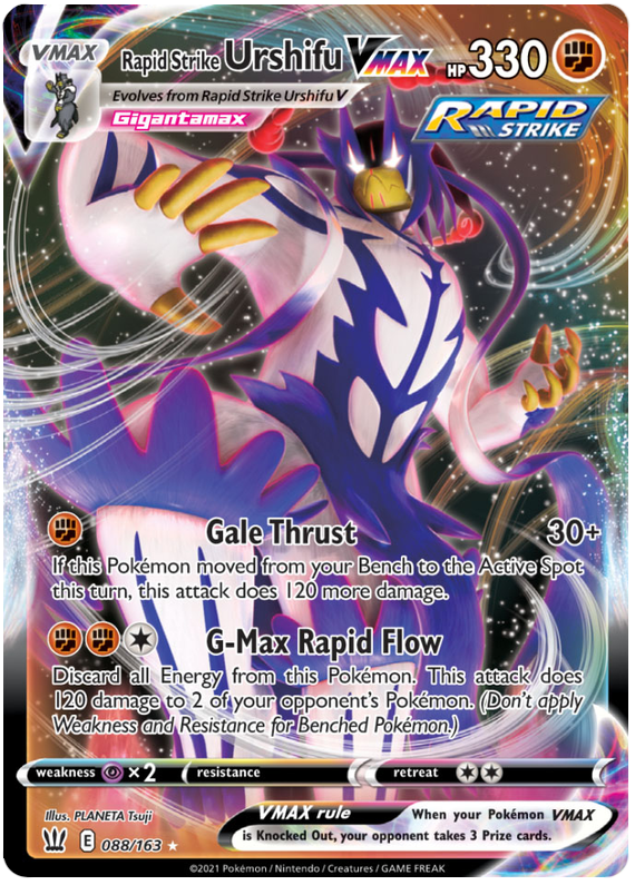 Rapid Strike Urshifu VMAX (088/163) (Jumbo Card) [Sword & Shield: Battle Styles] | Tables and Towers