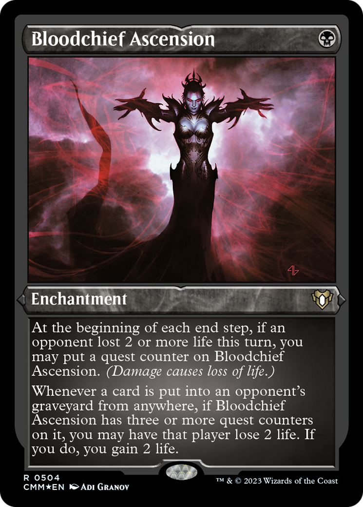 Bloodchief Ascension (Foil Etched) [Commander Masters] | Tables and Towers