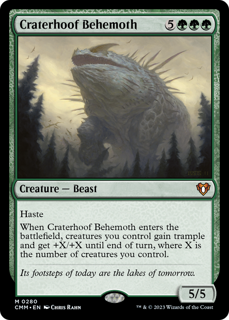 Craterhoof Behemoth [Commander Masters] | Tables and Towers