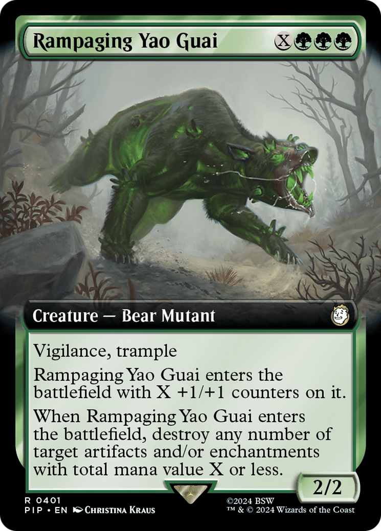 Rampaging Yao Guai (Extended Art) [Fallout] | Tables and Towers