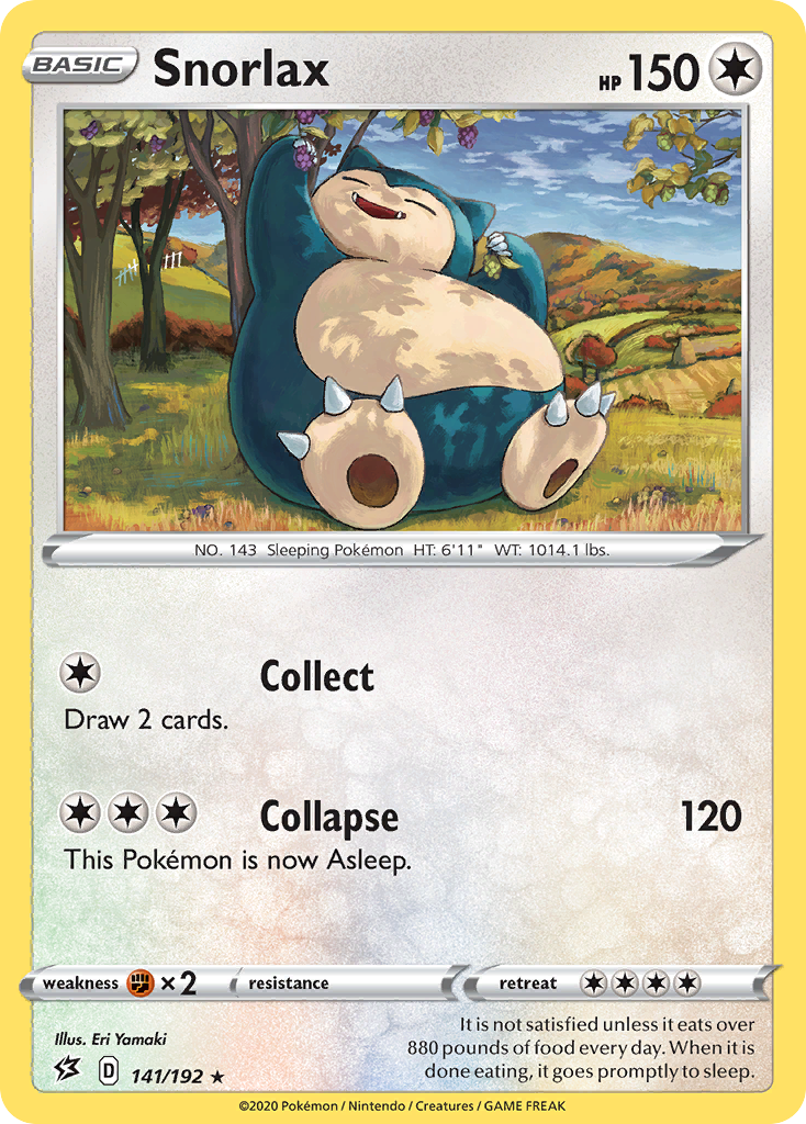 Snorlax (141/192) [Sword & Shield: Rebel Clash] | Tables and Towers