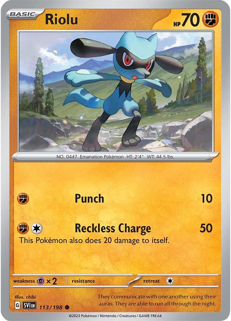 Riolu (113/198) [Scarlet & Violet: Base Set] | Tables and Towers